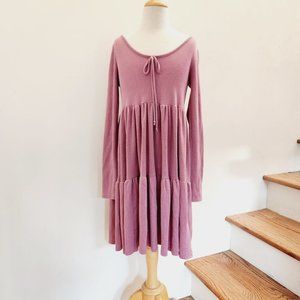 Baby doll See You Monday Light Purple Tiered Mini Dress